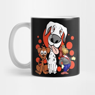 Cartoon Fantasy Abstract Dogs Animal Print Mug